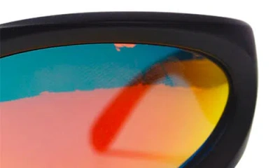 Wisdom Frame 5 Rectangular Sunglasses In Black