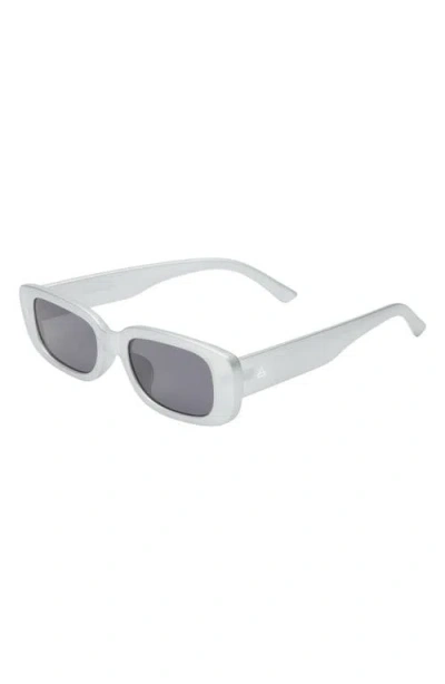 Aire Ceres 51mm Rectangular Sunglasses In Silver