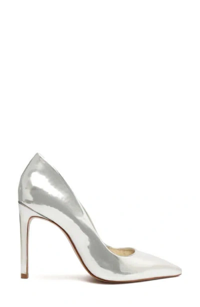 Schutz Lou Pointed Toe Pump In Silver