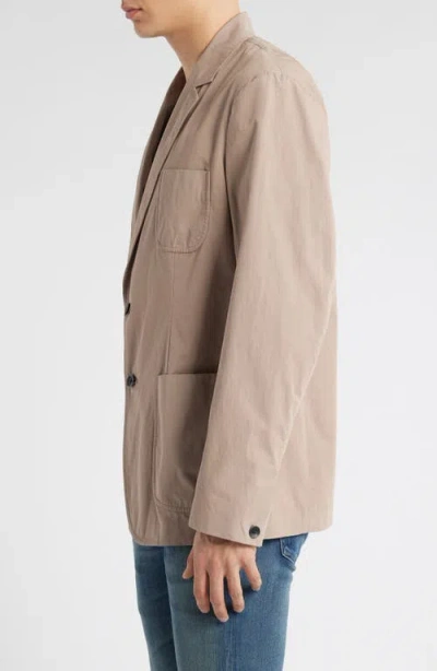 Rag & Bone Achilles Peached Cotton Blazer Desert Tau In Desert Taupe