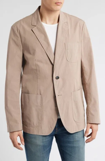 Rag & Bone Achilles Peached Cotton Blazer Desert Tau In Desert Taupe