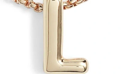 Open Edit Set Of 3 Interchangeable Initial Pendant Necklaces In Gold