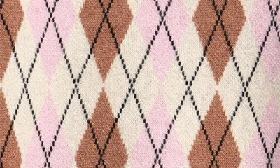 Design History Argyle Sweater & Skirt In Multi