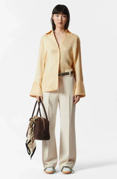 & Other Stories Solid Pants In Neutral