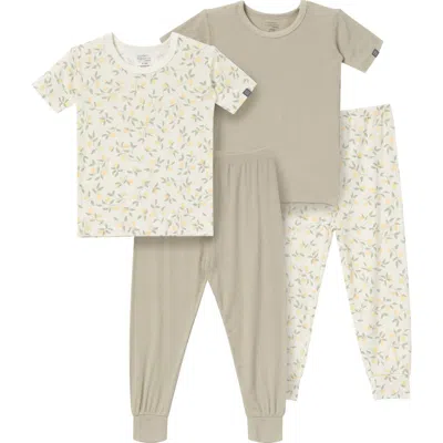Modern Moments™ By Gerber Snug Fit 4-piece Pajama Set In Gray