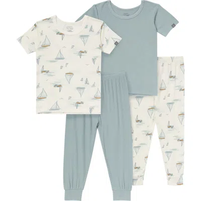 Modern Moments™ By Gerber Snug Fit 4-piece Pajama Set In Blue