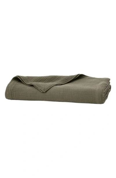 Boll & Branch Dream Bed Blanket In Green