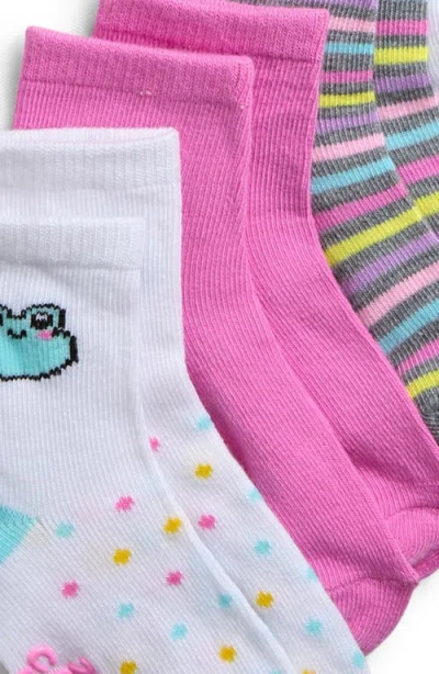 Capelli New York Kids' Kawaii Critters Assorted 10-pack Gripper Crew Socks In Multi