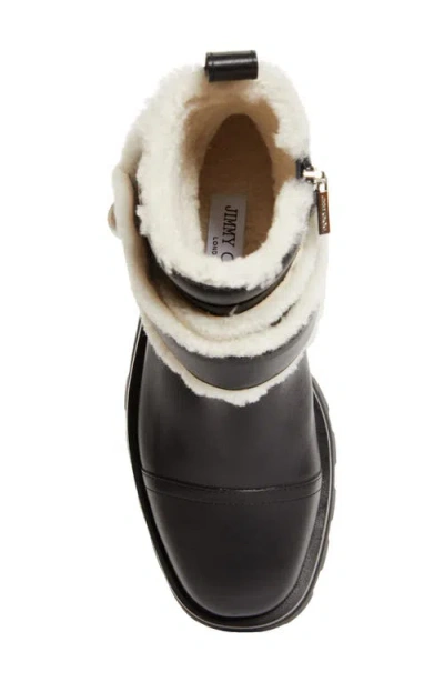 Jimmy Choo Meena Genuine Shearling Lined Bootie In Multi