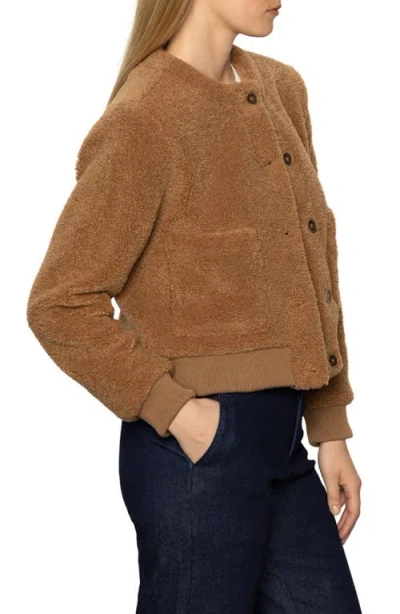 Sanctuary Teddy Cardigan In Brown