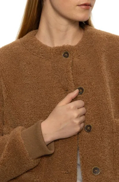 Sanctuary Teddy Cardigan In Brown