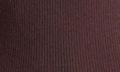 Vince Cashmere Silk Ribbed Button Loop Polo Top In Brown