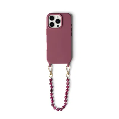 Cordée Cases Purple / Brown Scarlett Phone Wristlet Set In Multi