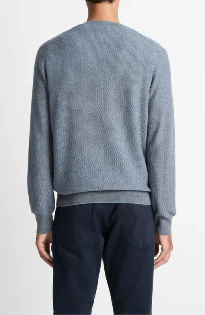 Vince Geo Jacquard Sweater In Blue
