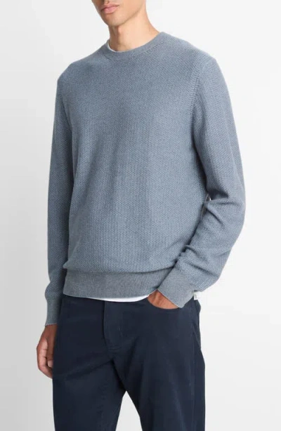 Vince Geo Jacquard Sweater In Blue
