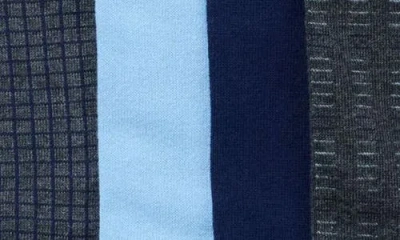Calvin Klein 4-pack Assorted Dress Socks In Blue
