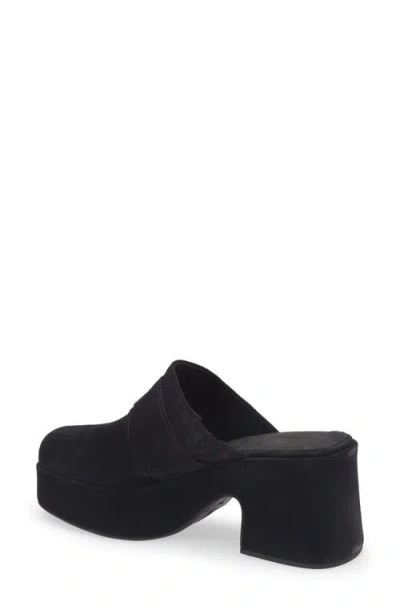 Chocolat Blu Haze Platform Mule In Black