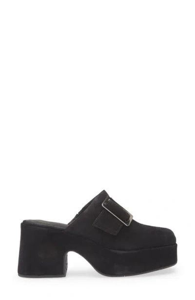 Chocolat Blu Haze Platform Mule In Black