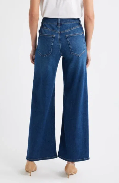 Frame Le Slim Palazzo High Waist Wide Leg Jeans In Blue