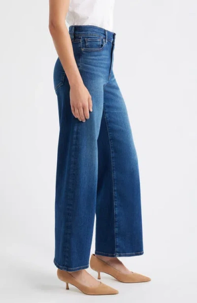 Frame Le Slim Palazzo High Waist Wide Leg Jeans In Blue