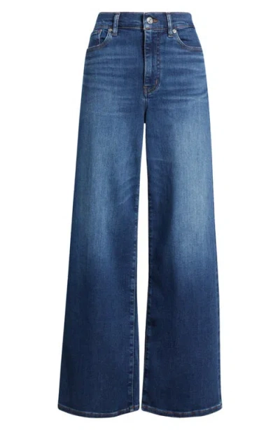 Frame Le Slim Palazzo High Waist Wide Leg Jeans In Blue