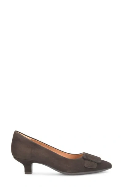 Söfft Sadie Pointed Toe Kitten Heel Pump In Brown