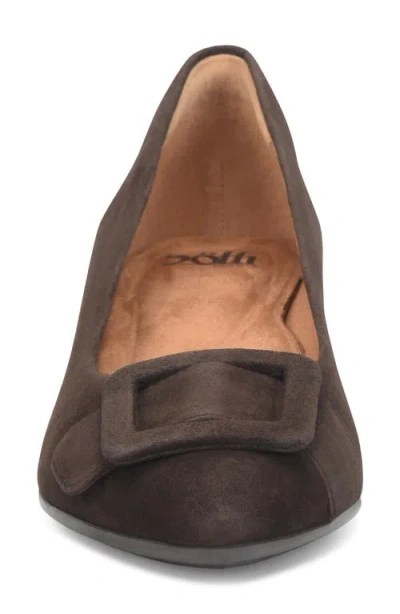 Söfft Sadie Pointed Toe Kitten Heel Pump In Brown