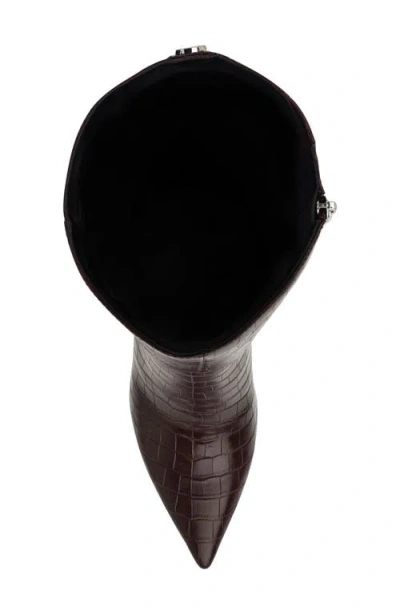 Guess Gressa Croc Embossed Knee High Boot In Multi