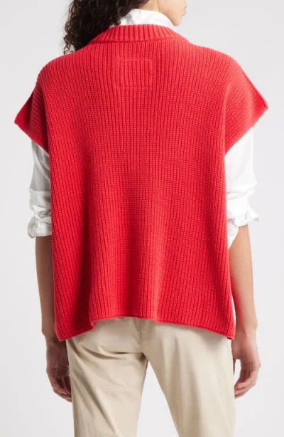 Frank & Eileen Pebbles Sweater In Red
