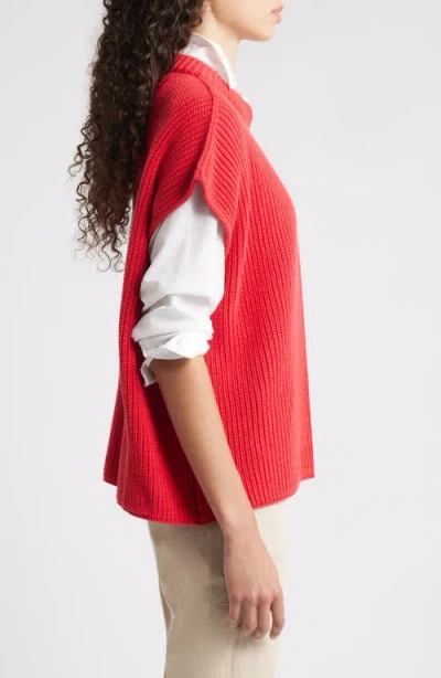 Frank & Eileen Pebbles Sweater In Red