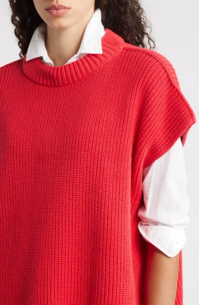 Frank & Eileen Pebbles Sweater In Red
