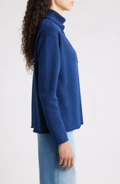 Frank & Eileen Patrick Popover Henley In Blue