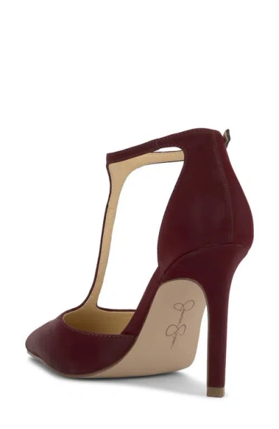 Jessica Simpson Willna T-strap Pointed Toe Pump In Multi