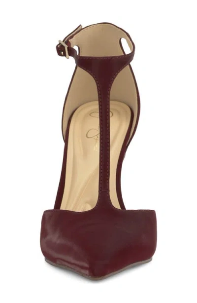 Jessica Simpson Willna T-strap Pointed Toe Pump In Multi