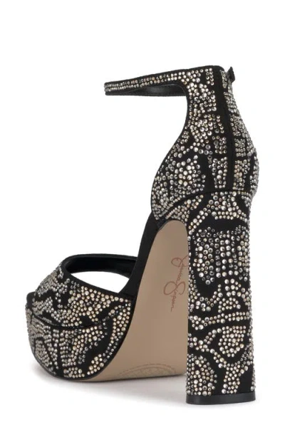 Jessica Simpson Telxia 2 Ankle Strap Platform Sandal In Multi