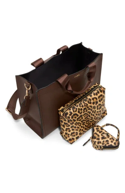 Aldo Satchel Bag In Brown