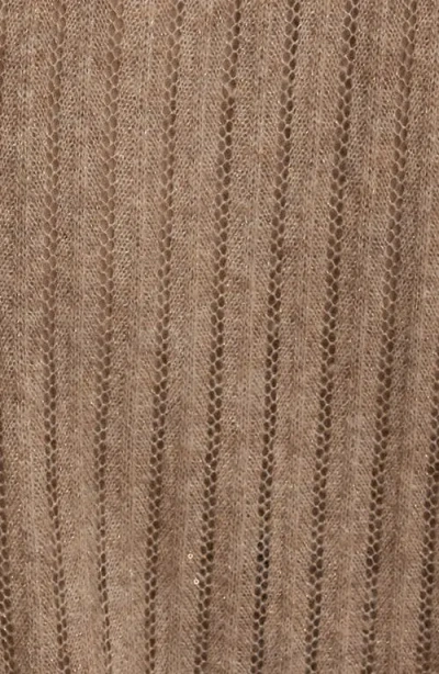 Donna Karan Women's Open V-neck Long Sleeve Cardigan In Brown