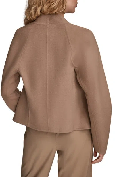 Donna Karan Women's Applique Detail V-neck Jacket In Brown