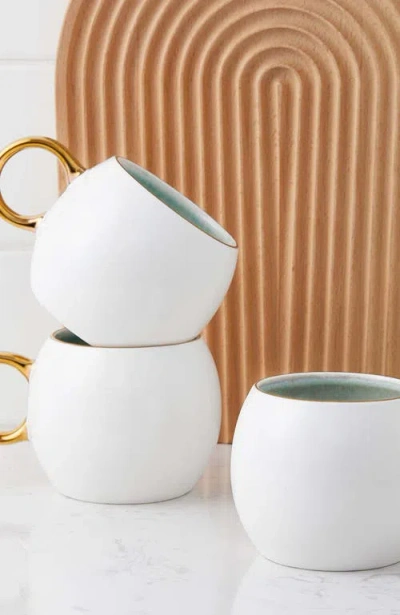 Stone Lain Josephine Porcelain 4-piece Mug Set In White