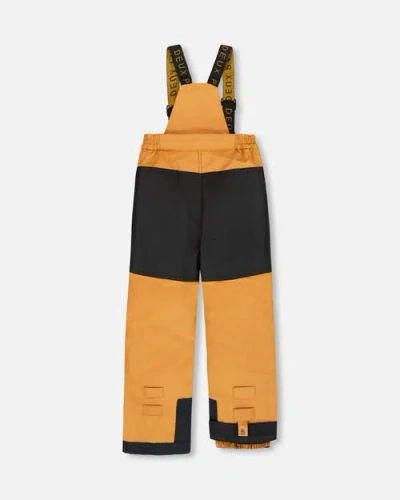 Deux Par Deux Boy Two-piece Play Snowsuit In Brown