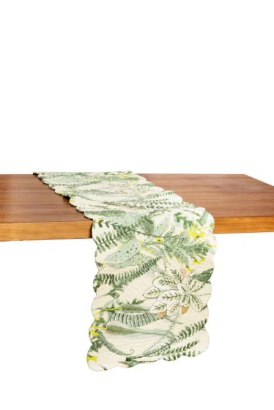 C & F Home C&f Home Parson Table Runner 14" X 51" In Green