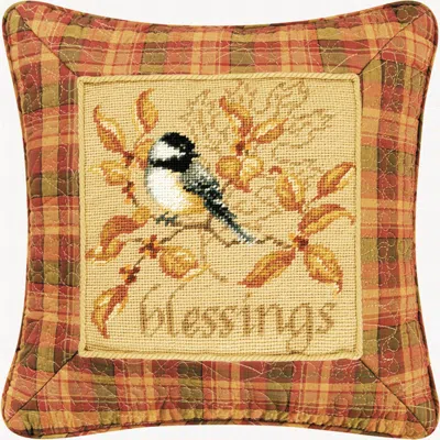 C & F Home C&f Home Blessings Needlepoint Pillow, 16" X 16" In Multi