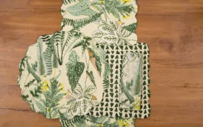 C & F Home C&f Home Parson Table Runner 14" X 51" In Green