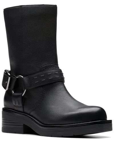 Clarks Rebelle Up Leather Moto Boot In Multi