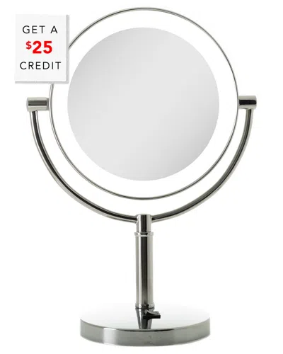 Zadro Led Lighted Vanity Make Up Mirror In Silver