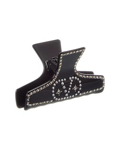 Valentino Garavani Hair Accessories Rhinestone Embellishments In Black