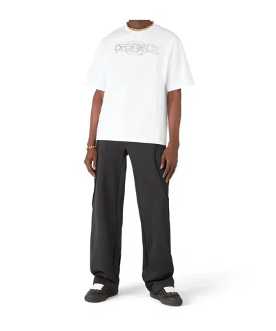 Casablanca Logo Panel Track Pants In Black