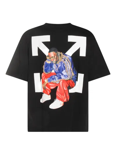 Off-white Men Black 3d Arrow Spray T-shirt, S Luxury T-shirts For Men Darveys