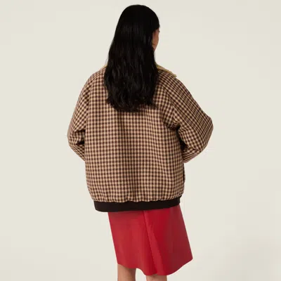 Miu Miu Nappa Leather Skirt In Red