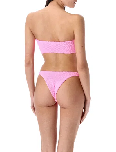 Reina Olga Ausulia Bandeau Bikini Top In Pink